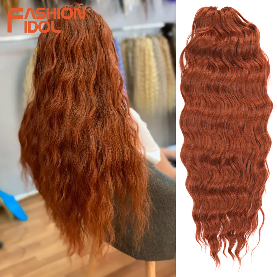 Crochet Braiding Hair - FASHION IDOL Orange torsion Crochet cheveux