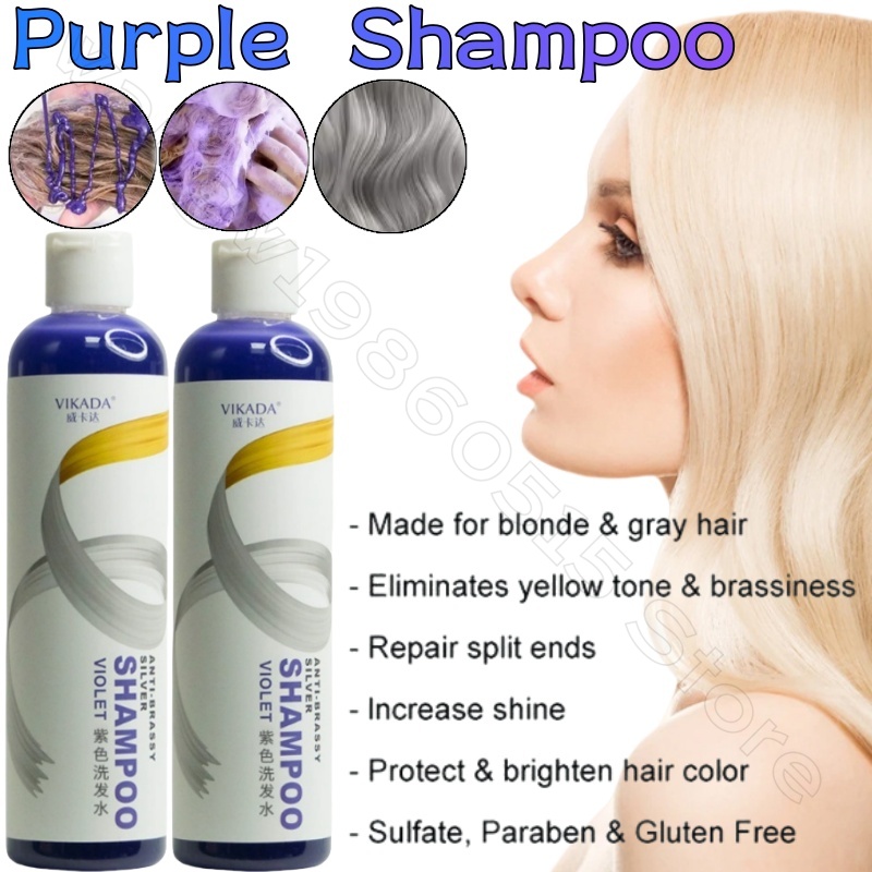 Purple Toning Shampoo - Shampoing violet blond platine eau de