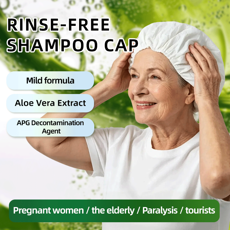 Hair Care With Aloe Vera - Bonnet de shampoing jetable sans eau