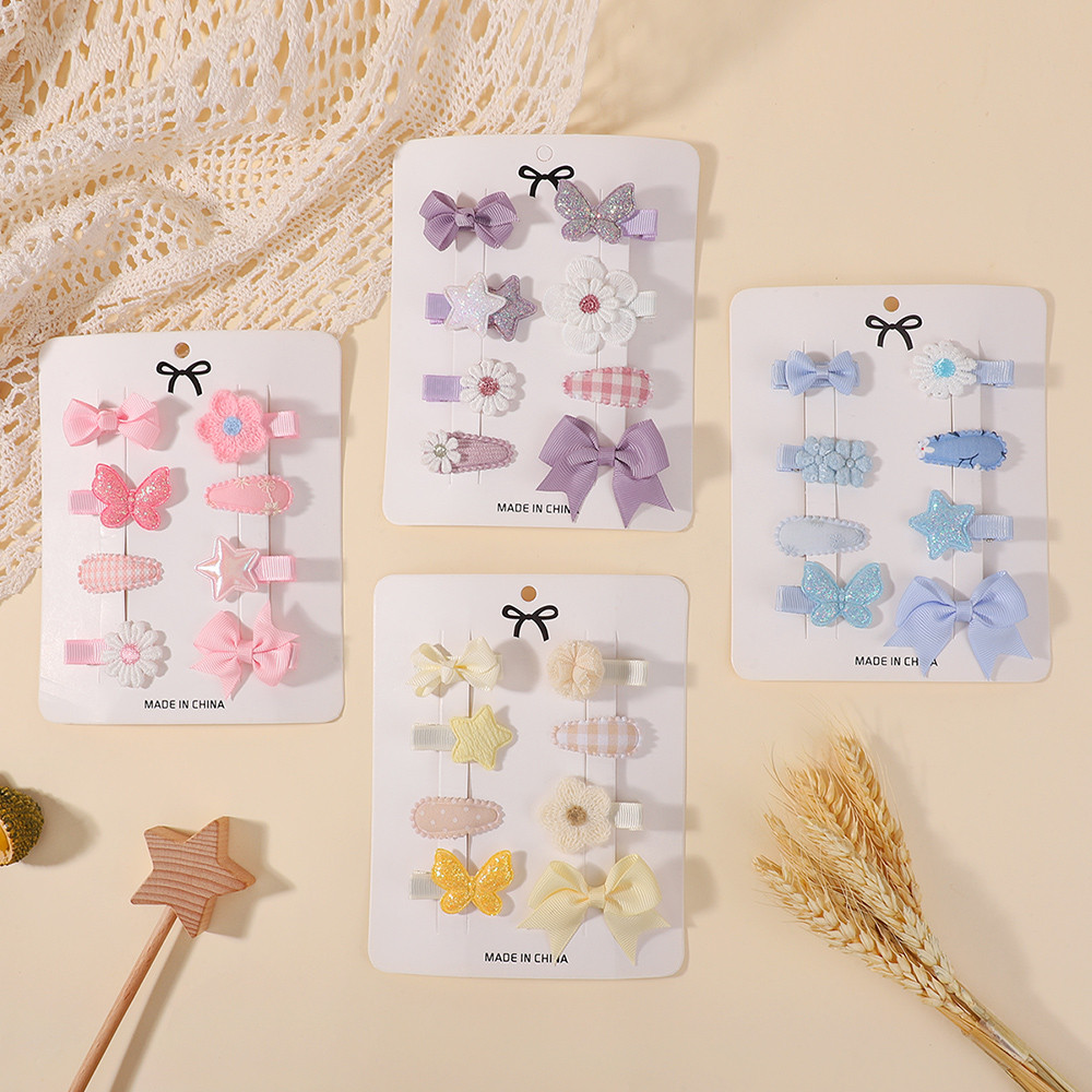 Hair Care Gift Set - 8 pièces/ensemble filles Barrette pinces à