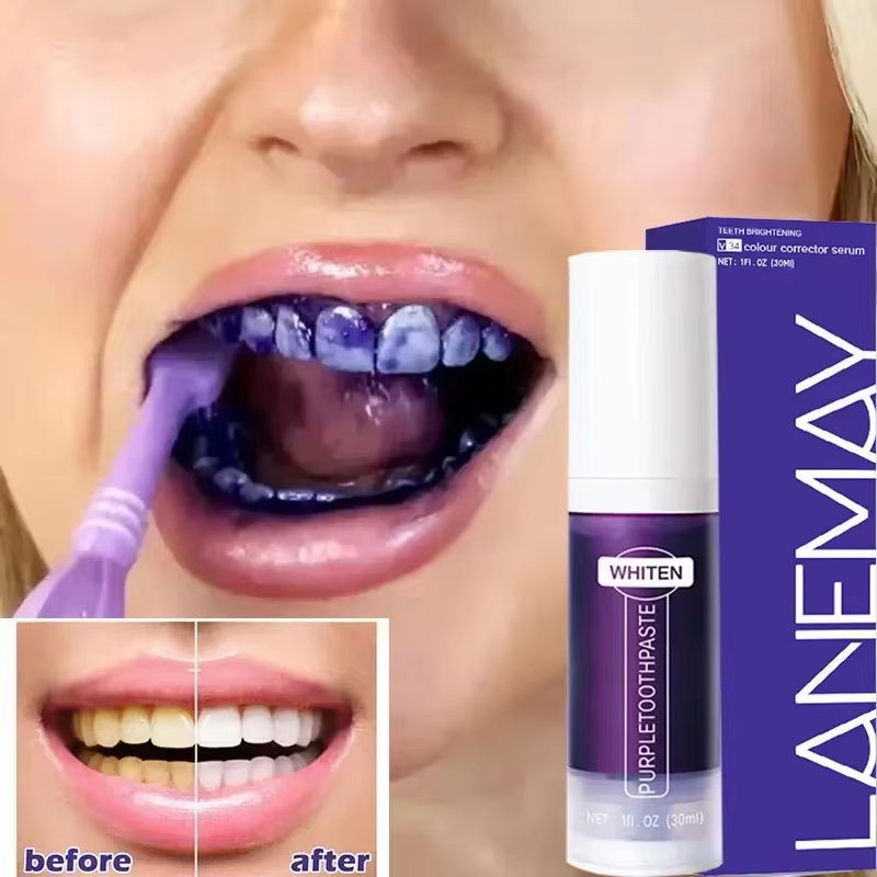 Purple Toning Shampoo - V34 violet blanchiment des dents dentifrice
