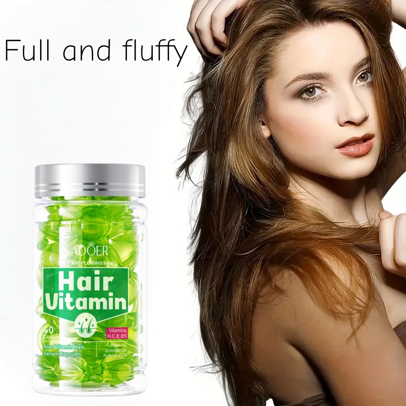 Hair Care With Aloe Vera - 40 capsules d'essence capillaire à l'aloe