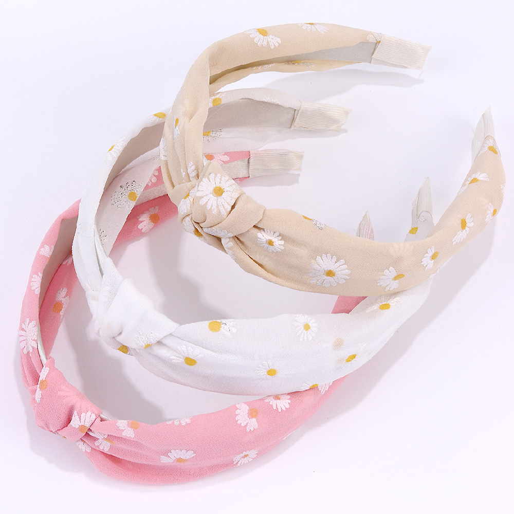 Hair Care Gift Set - 3 pièces/ensemble bandeau motif marguerite pour