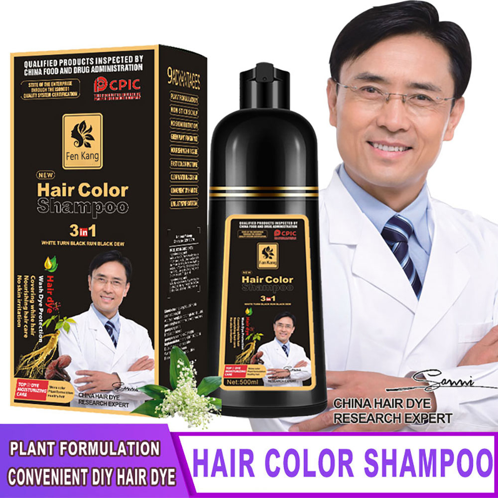 Hair Care Herbal - Shampoing de coloration instantanée 3 en