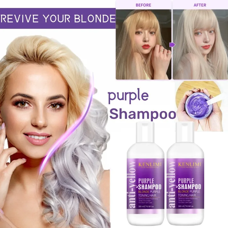 Purple Toning Shampoo - Shampooing violet blanchi blond platine Wiltshire,