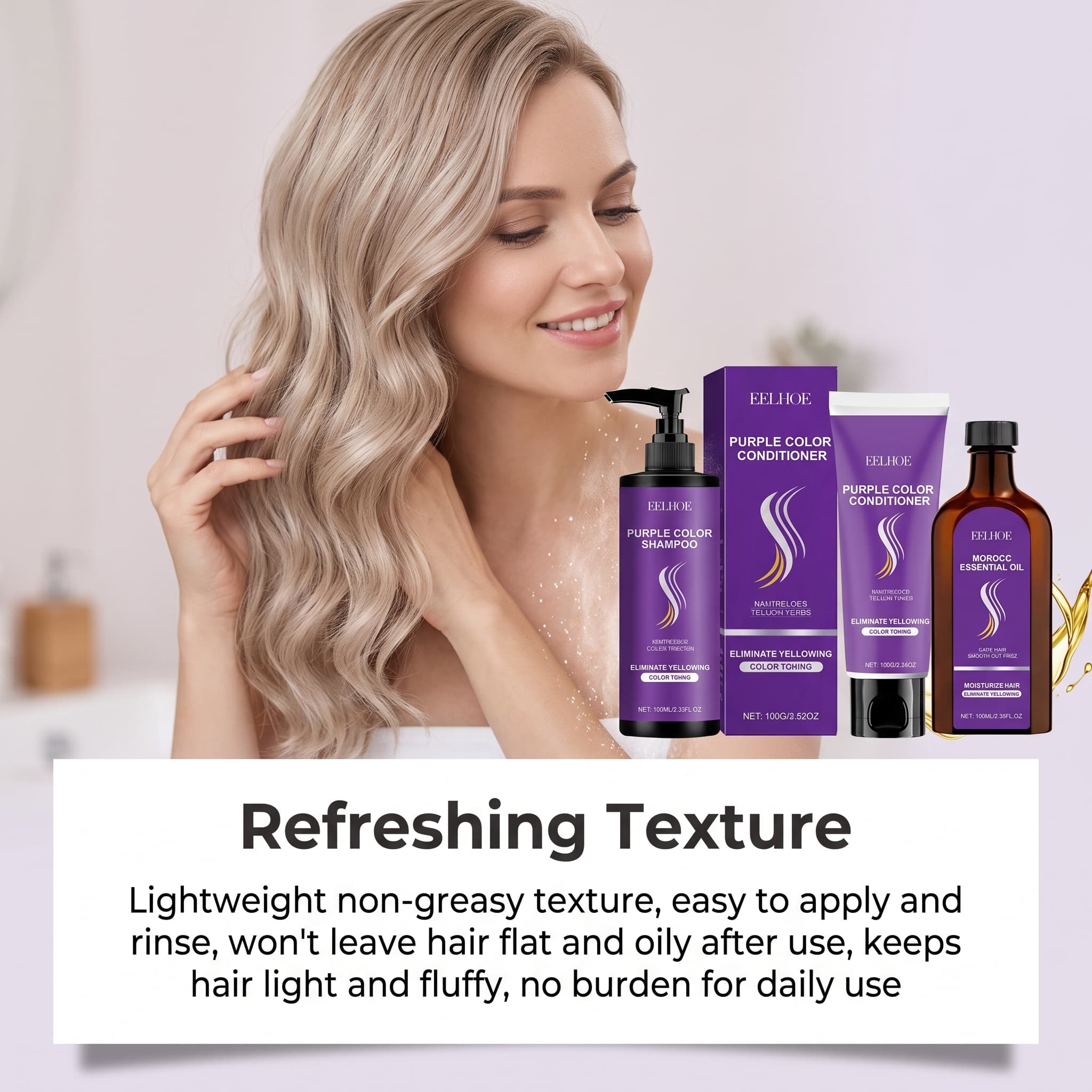 Ensemble shampoing violet avec - Purple Toning Shampoo avis et prix