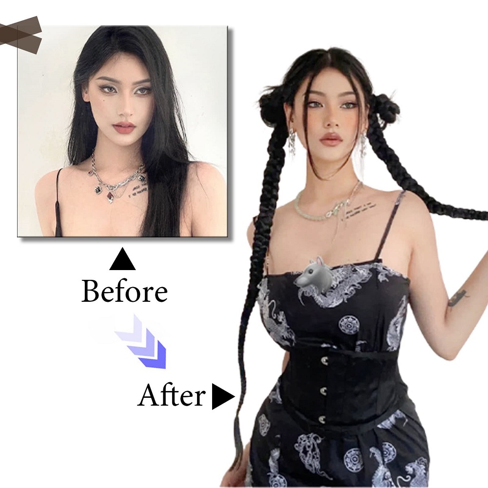1/2 pièces Extension de cheveu - Crochet Braiding Hair avis et prix