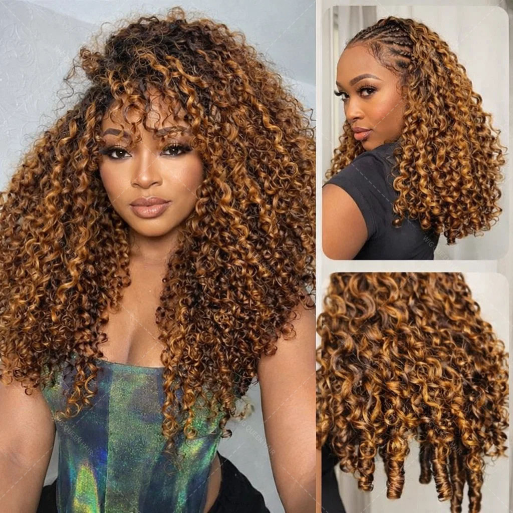 P427 Highlight Burmese Curly F - Crochet Braiding Hair avis et prix