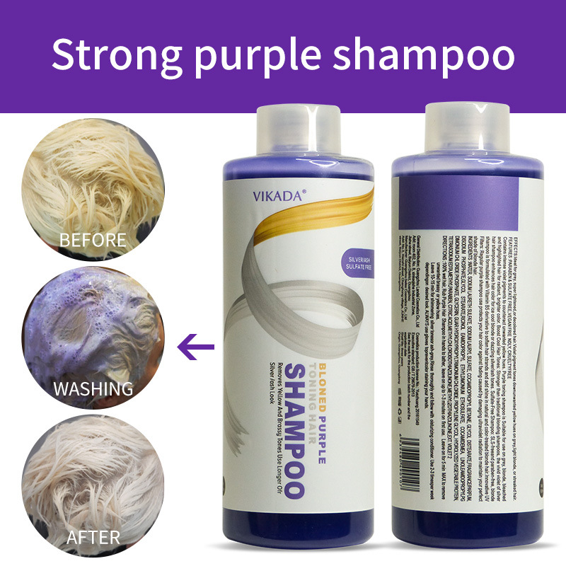 Shampoing Vikada pour cheveux  - Purple Toning Shampoo avis et prix