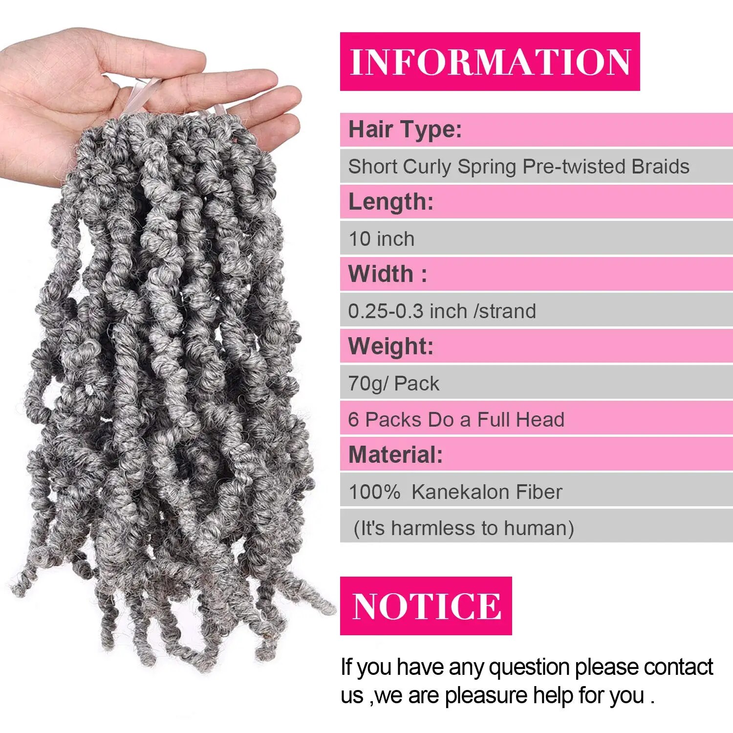 Tresses Synthétiques Courtes B - Crochet Braiding Hair avis et prix