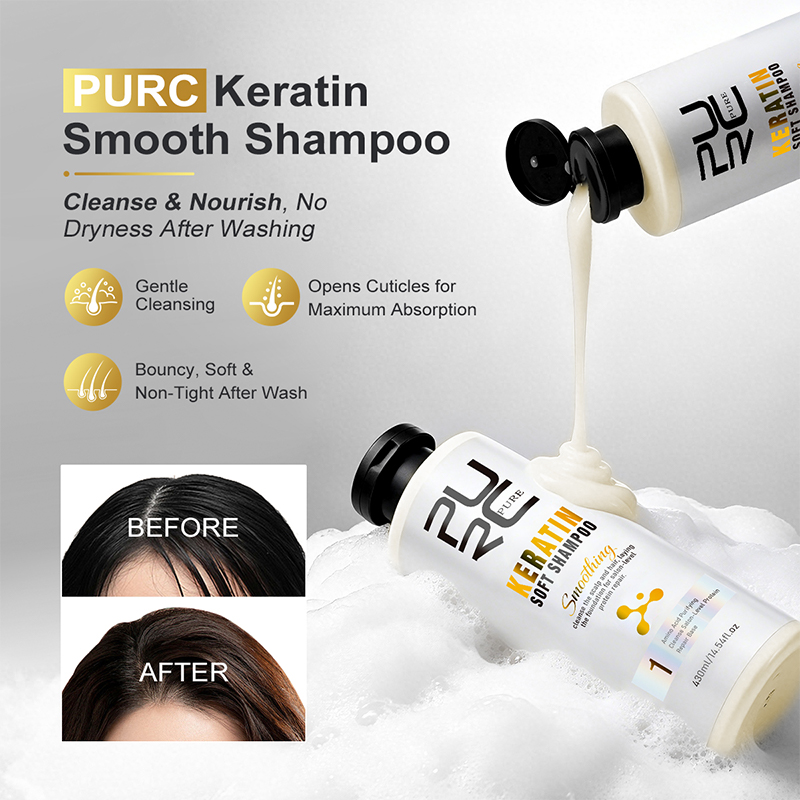 Kit de soin capillaire PURC à  - Hair Care Keratin Treatment avis et prix