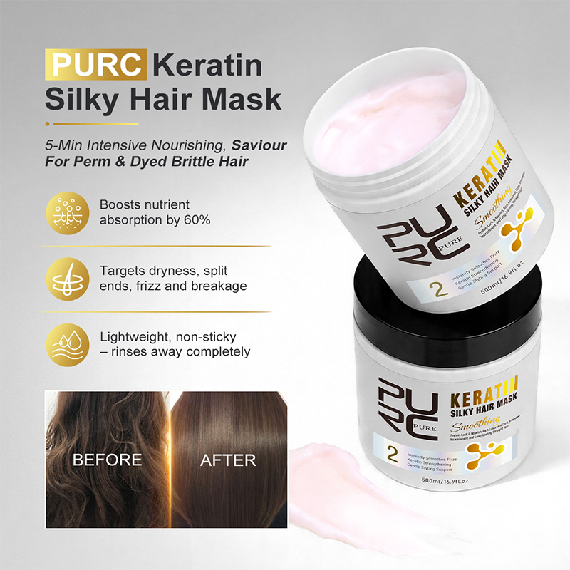 Kit de soin capillaire PURC à  - Hair Care Keratin Treatment avis et prix