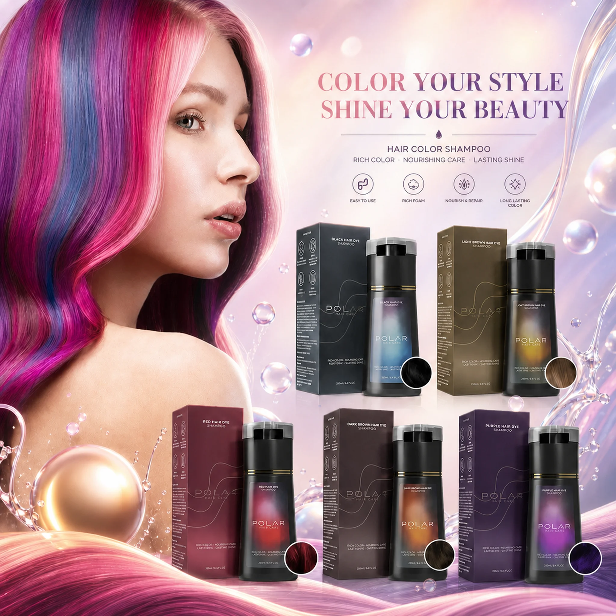 Shampoing Colorant pour Cheveu - Purple Toning Shampoo avis et prix