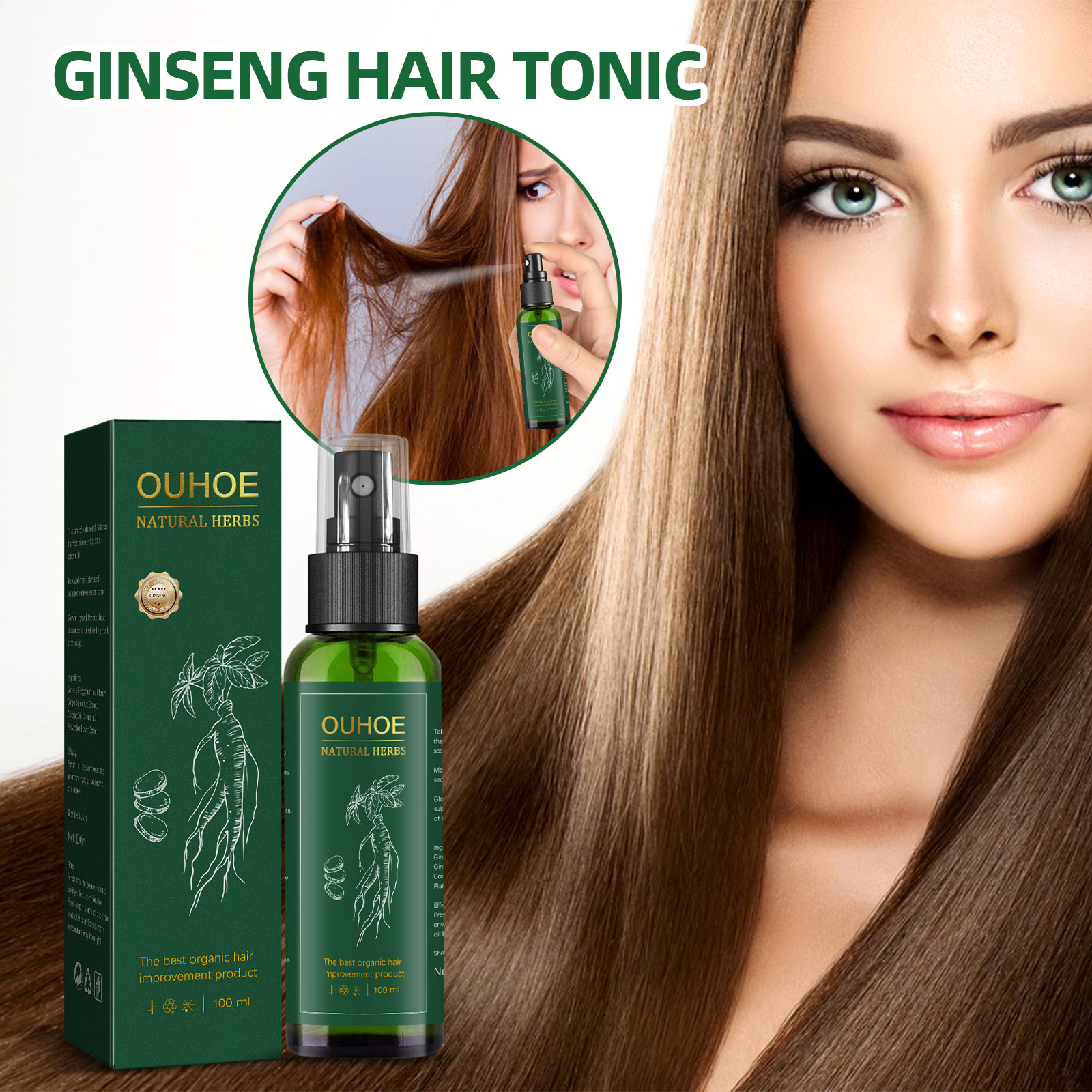 Spray de soin capillaire au Gi - Hair Care Herbal avis et prix