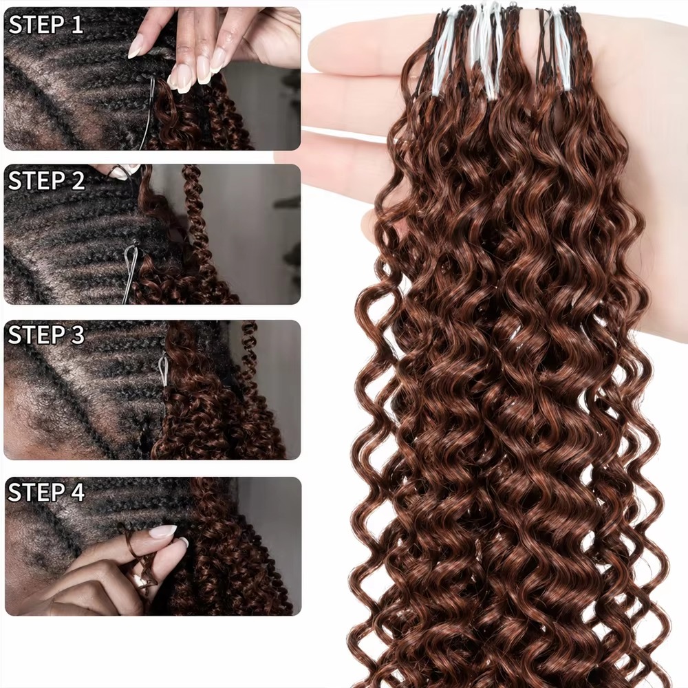 Smilegirl Cheveux Humains Ondu - Crochet Braiding Hair avis et prix