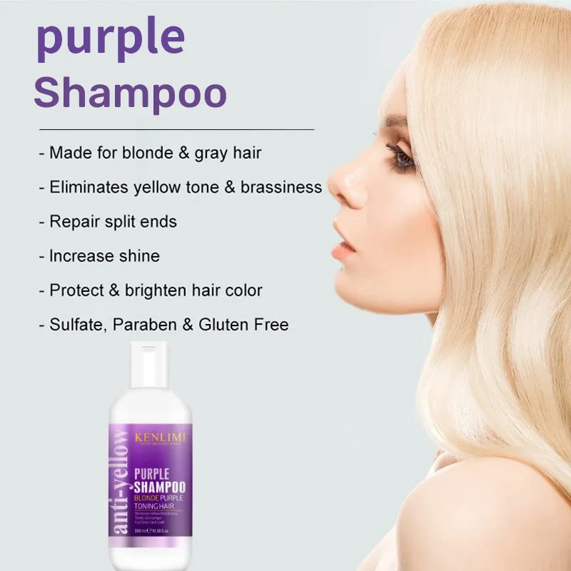 Shampooing violet blanchi blon - Purple Toning Shampoo avis et prix