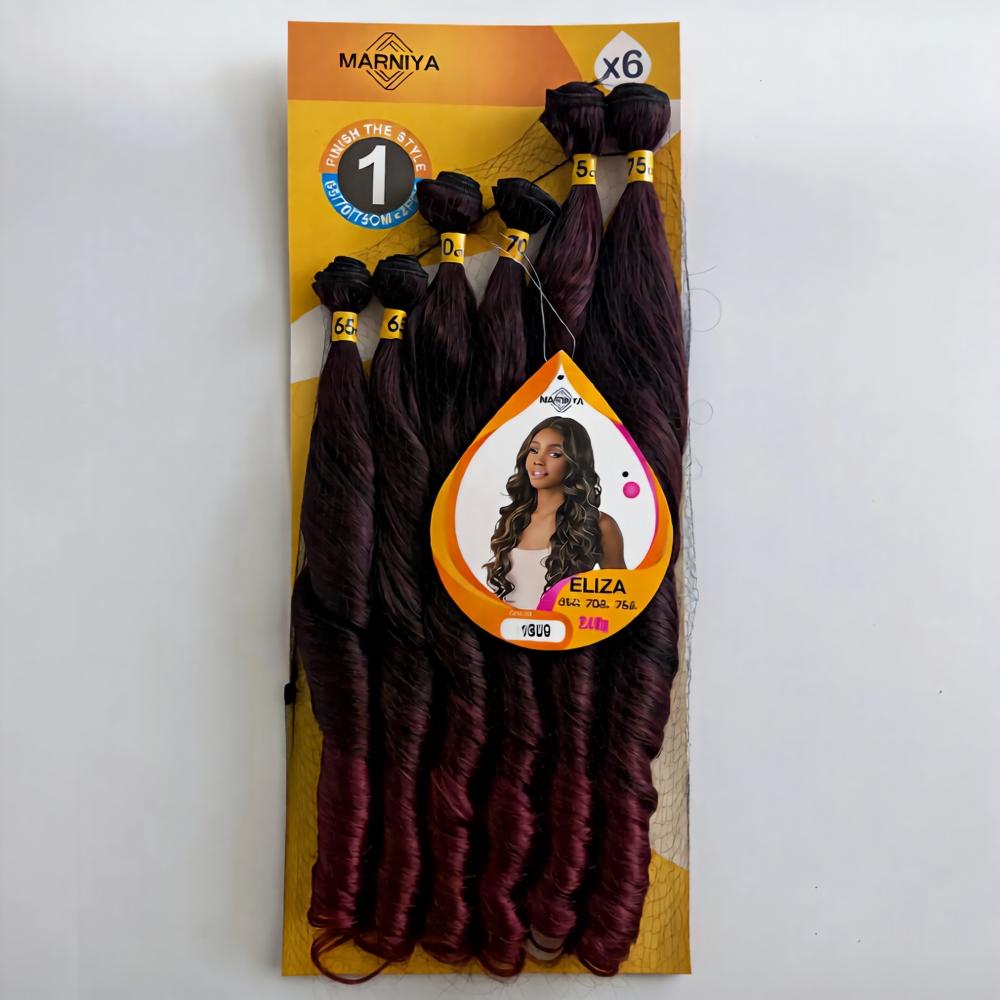 ELIZA French Curl Braid 6 Bund - Crochet Braiding Hair avis et prix